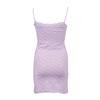 Mauve Polka Dot Fitted Slip Dress Woman BILL TORNADE