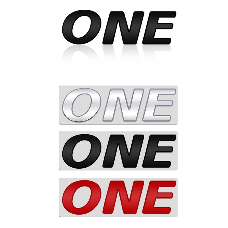 Kovové logo pro MINI ONE COOPER Odznak s písmeny 3D samolepky Znak na kufr Samolepka Autopříslušenství Nápis Dekorace Styling auta