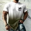 Men's Basic Hawaiian Style Short Sleeve T Shirt UPF50 Plus Sun Protection Breathable Loose Fit Summer Outdoor Casual Top