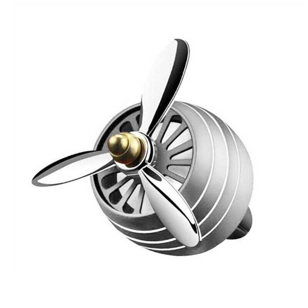 

Автомобильный освежитель воздуха Вращающийся светодиодный диспенсер аромата Аромат Автомобильный пропеллер Воздуховыпускное отверстие 3-лопастной вентилятор Автомобильный диффузор для воздуховода серебряный