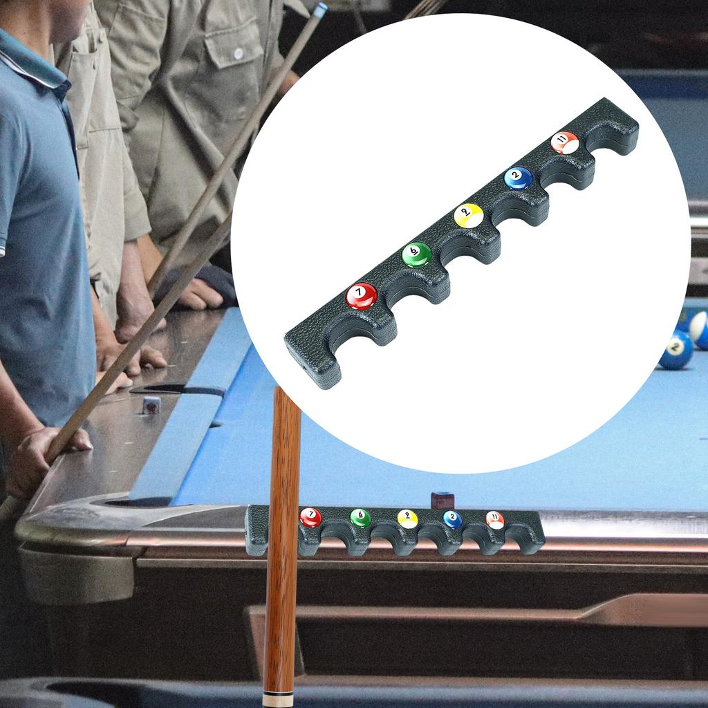 Pool Cue Holder for Table Practical Durable Weighted Cue Rest Snooker Cue Rack for Community Center Billiards Club Game Room