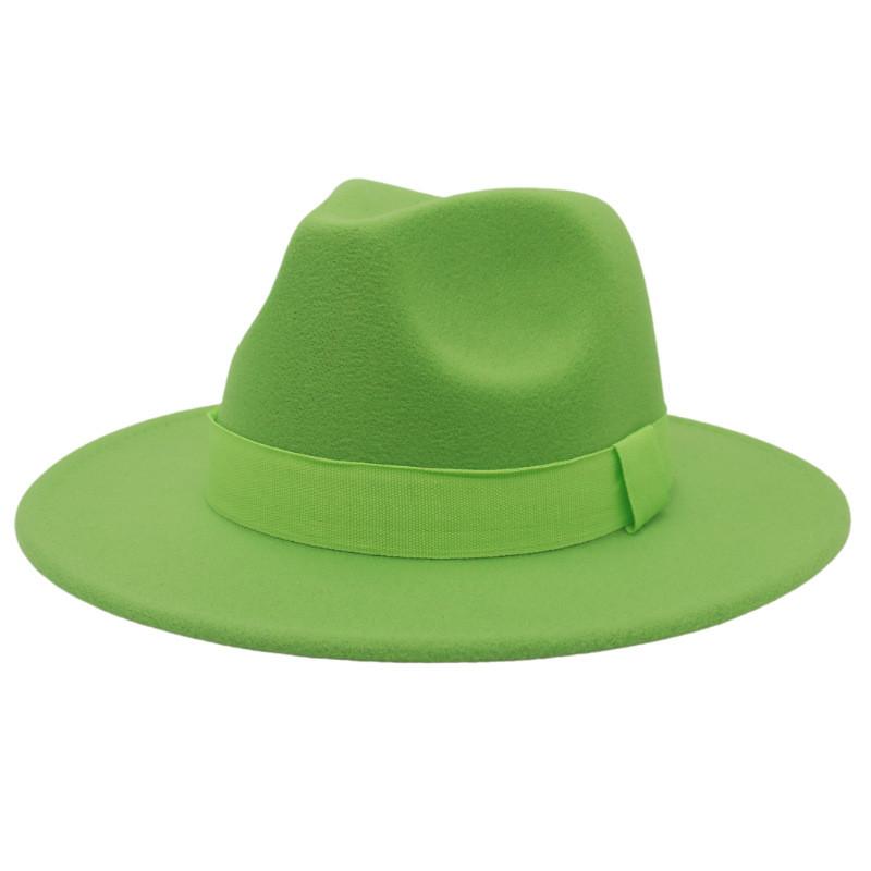 British Style Jazz Hat For Women Men With Wide Brim Cotton Summer Sun Protection Fashion Fedora