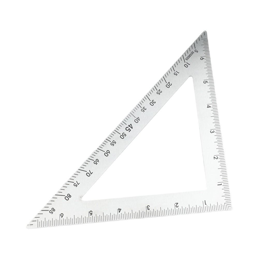 Measuring Tool Carpenter Triangle 45 90 Set Square Angle Marking Template Portable Set Square Steel Angle Gauge For Carpentry