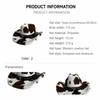 Polyester Plüsch Cowboyhut Breiter Rand Plüsch Cowboyhut Flauschiger Western Cowgirl Hut Streetwear Täglich