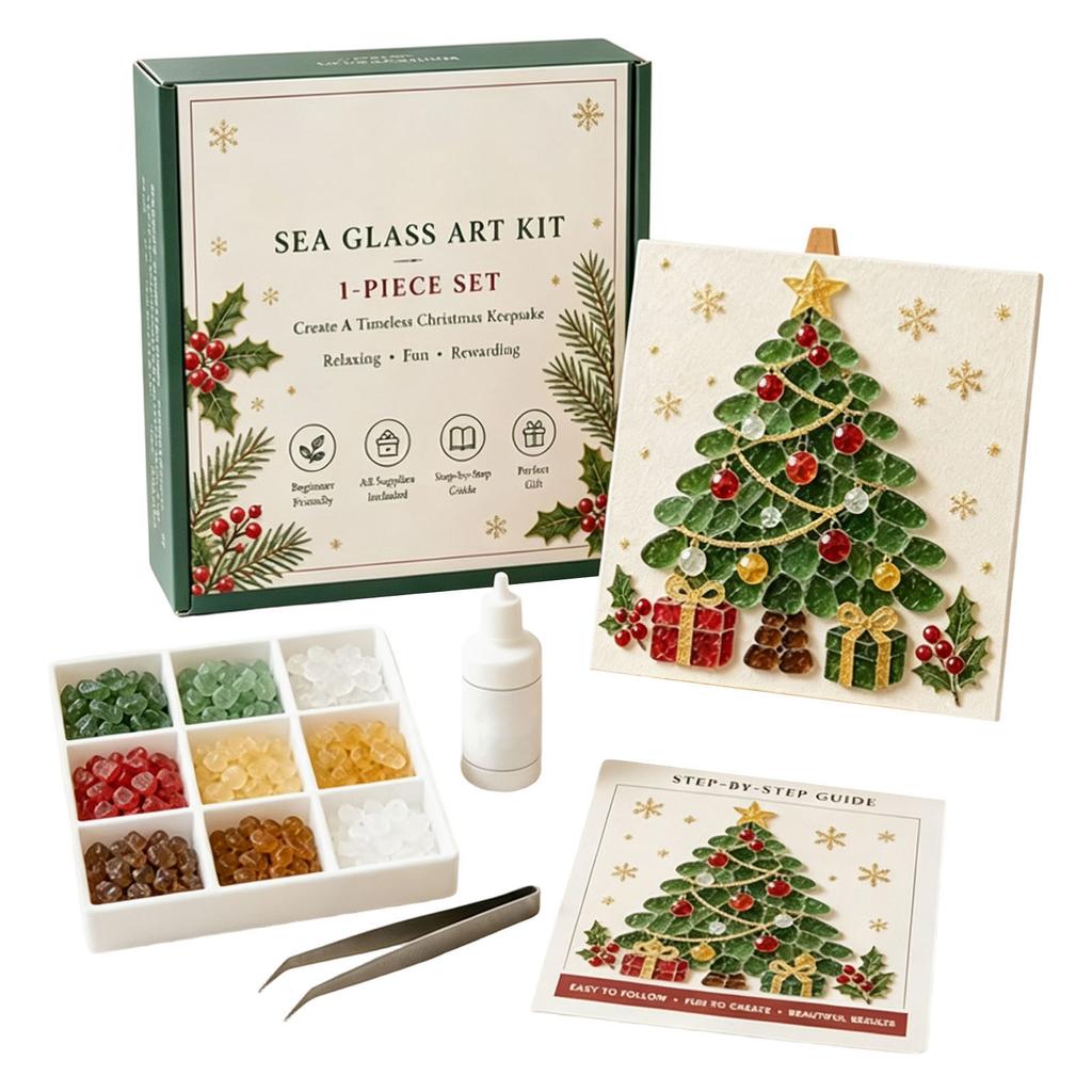 Sea Glass Christmas Kit - DIY Ornament Set