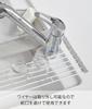 Yamazaki Folding Drainer with Silicone W58 x D26 x Includes a Tray for Draining Small Storage 5056 Tray, Large, White, Approx. H0.8cm, Items, Drainer,
