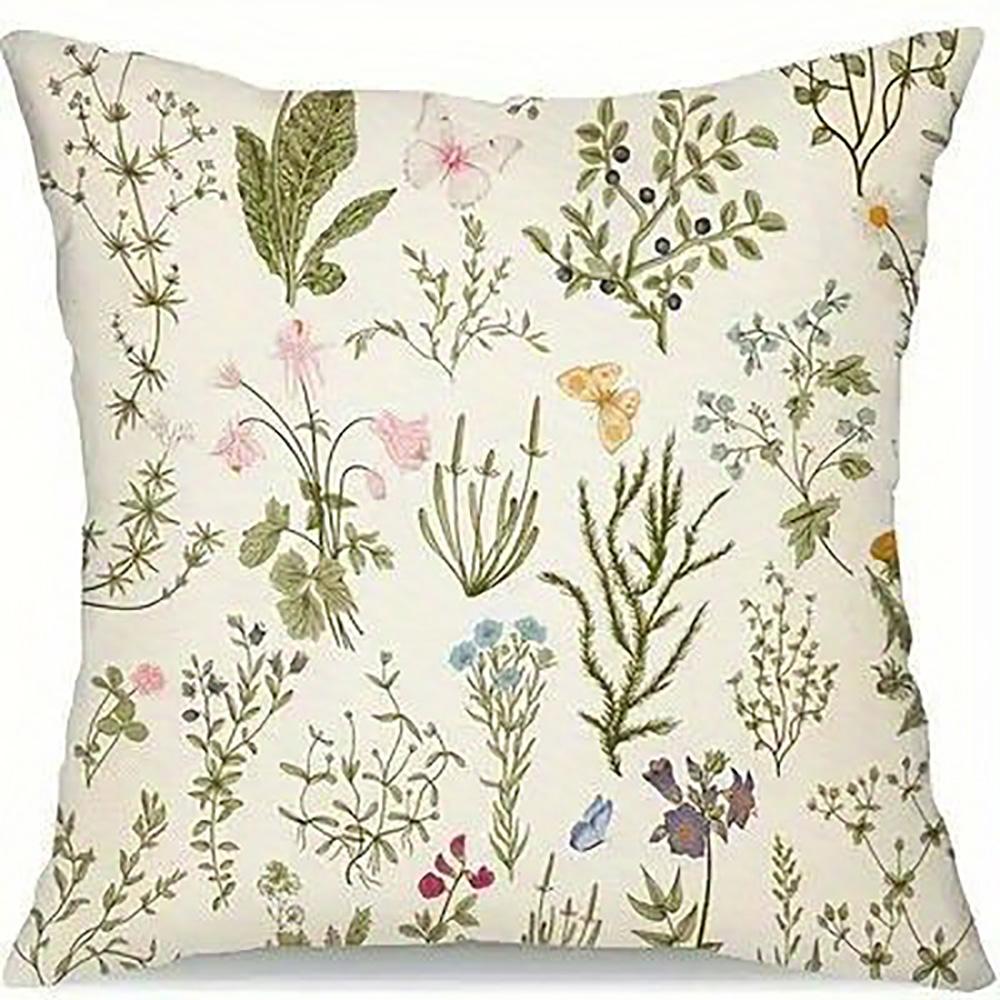 1/4pcs Floral Patterned Home Sweet Love Lives Here Pillowcases Sofa cushion cover home bedroom room decoration