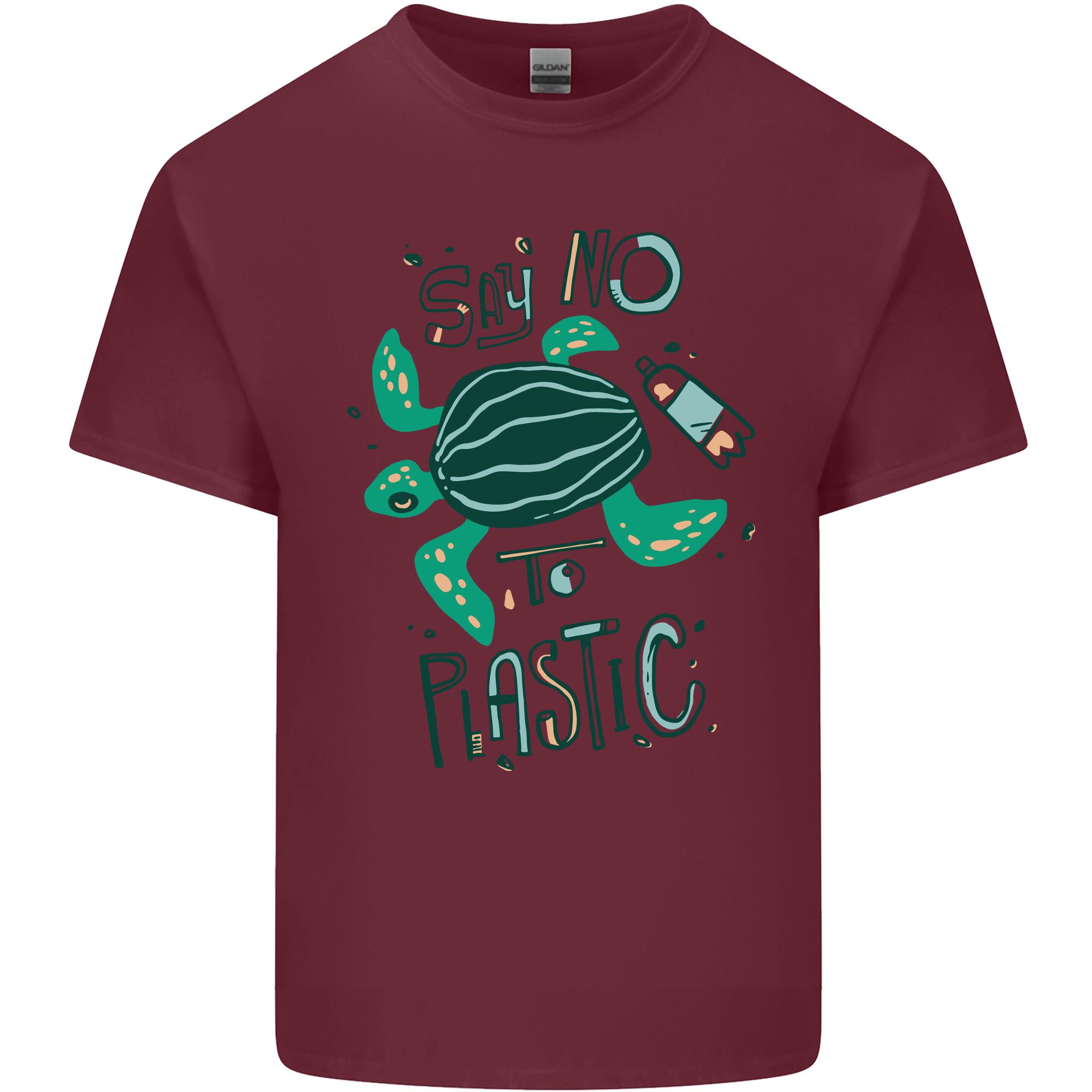Climate Change Say No To Plastic Unisexs Light Cotton TShirt S