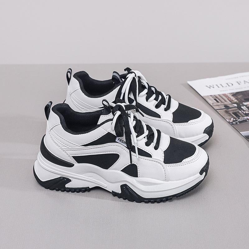 Designer Women Shoes Muffin Thick Bottom Leisure Shoes 2025 All-match Soft-sole Sneakers Outdoor Woman Platform Shoes De Zapatos