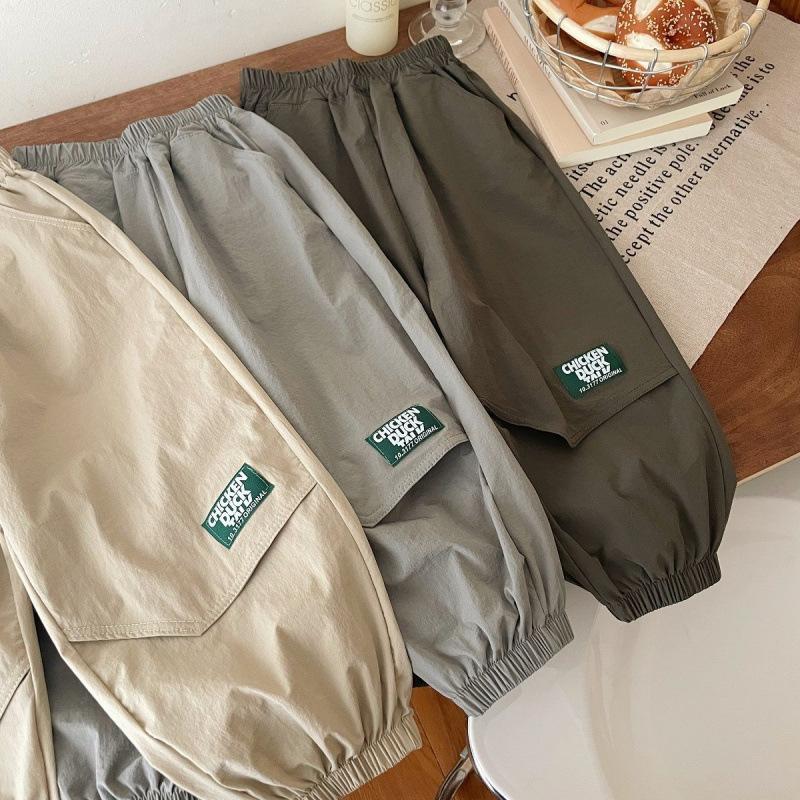 Boys' Summer Pants Quick Drying Sports Lightweight Mosquito Proof Casual Work Pants Children's Loose Fit In Summer