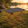 Easy to Set up Portable Outdoor Table with Mesh Storage Pockets Foldable