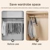 Multi-Tier Pants Hanger with 9 Non-Slip Bars Space Saving Closet Organizer Metal Clothes Rack for Home Use