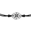 Yousheng 5Pcs/Set Students Compass Bracelet with Inspirational Card Handmade Braided Rope Adjustable Gifts Graduation Season Girls Compass Bracelet