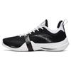 Crazy 4 Team Cushioning Slip Resistant Abrasion Resistant Low Top Basketball Shoes Men's Black White 112321601-3