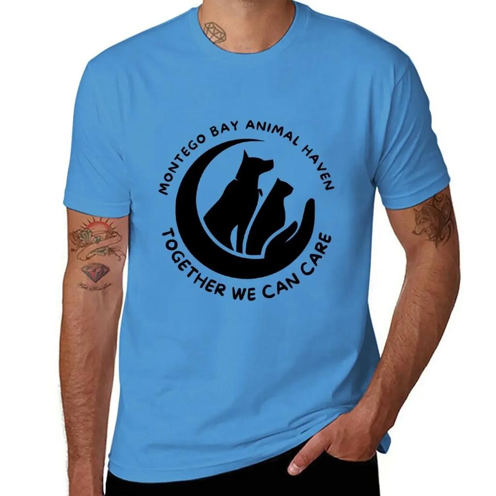 Together We Can Care T-Shirt Oversizeds Short Sleeve Tee Men's T-shirt