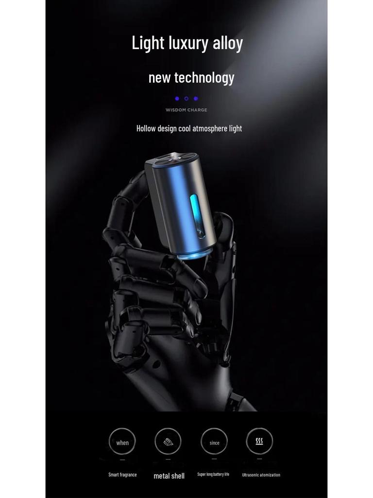 Intelligent Car Aromatherapy Diffuser with Automatic On/Off & Air Vent Fragrance