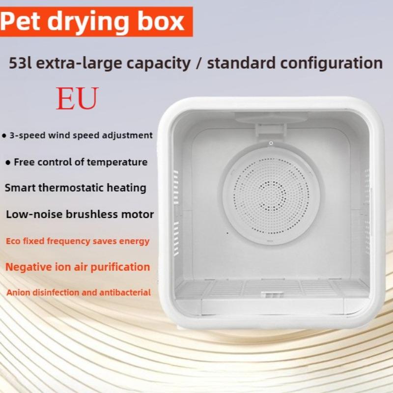 

1200W 53L Large Space Pet Drying Box Cat Dog Automatic Hair Dryer Silent Drying Machine Antibacterial Disinfection Dog Dryers