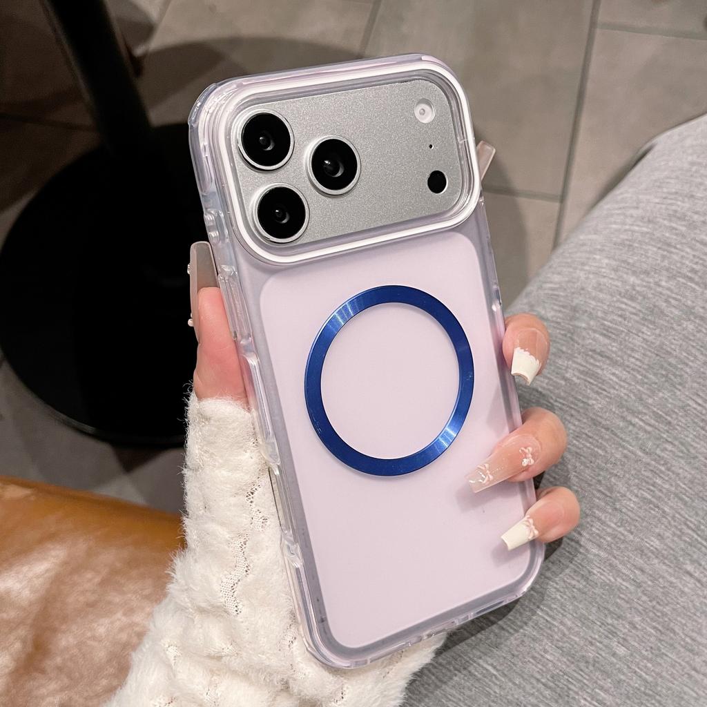Magnetic attraction is suitable for Apple 11air mobile phone case iphone11Promax charging 11plus contrasting color wireless charging