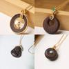 Agarwood Peace Buckle Pendant 19*5mm - Boost Video Traffic