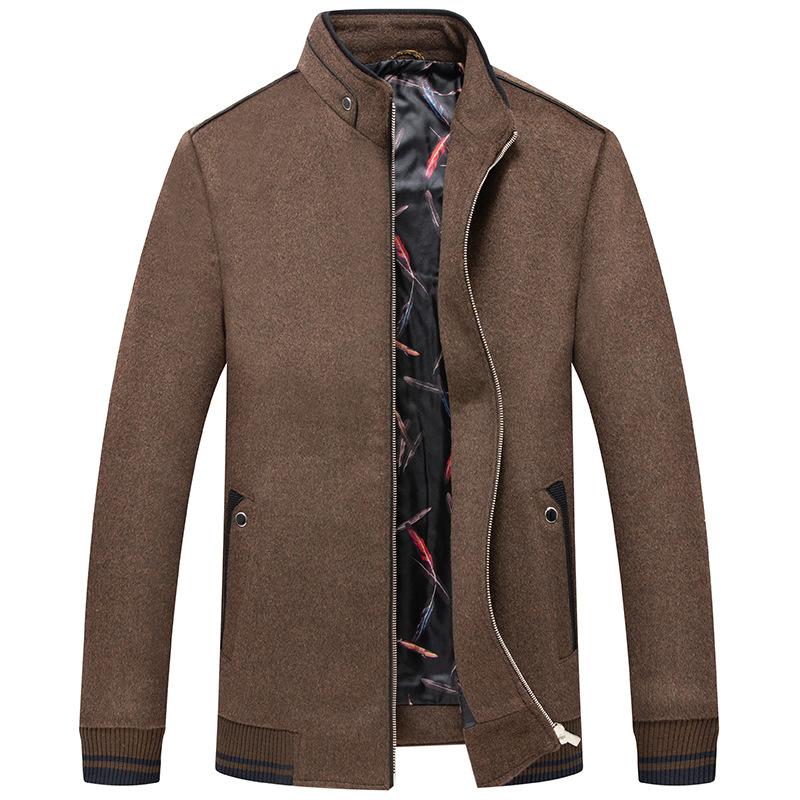 Autumn and Winter Men's Woolen Coat Fashion Non-ironing Woolen Coat Men's Large Size Men's Clothing