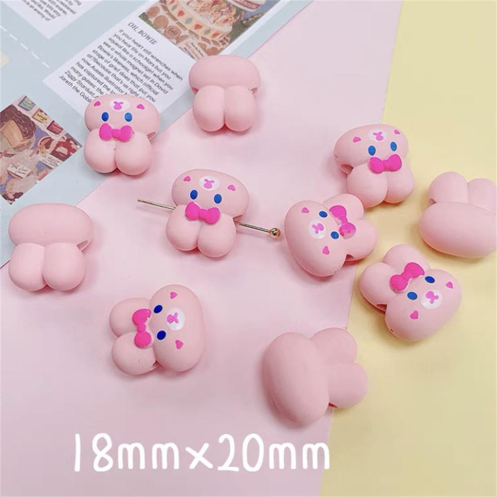 CH16 20*18mm Fun Little Bear Rabbit Star Resin Beads DIY Charm Exquisite Phone Chain Bracelet Hanging Bead Jewelry Accessories