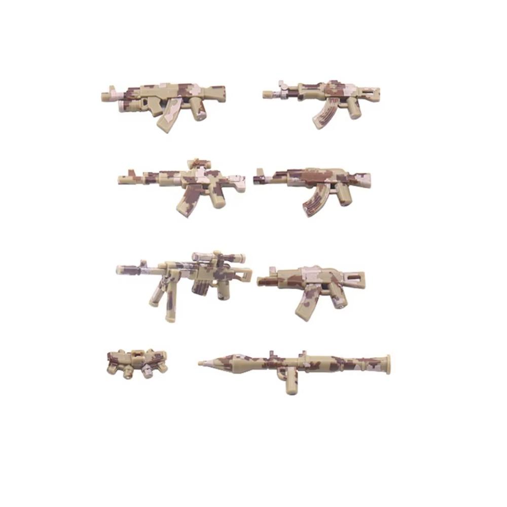 25/50/100ks Vojenské zbraně SWAT Zbraň Dělo Voják Armáda Policejní klobouk Stavebnice Figurka Příslušenství Modelové kostky DIY Hračka