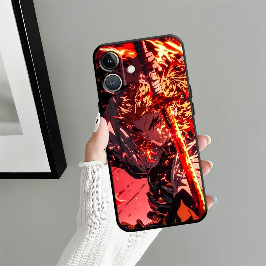 Demons Anime Slayer Case for iPhone 12 X XS XR 17 16 Pro Max 11 SE 17Air 14 7 8 13 Mini 15 Plus Soft Back Phone Cover