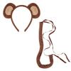 Monkey Costume Monkey Ear Headband Tail Bowtie Glove and Skirt Halloween Lemur Dress Up Outfit for Kid Halloween Cosplay