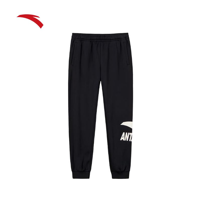 Anta Men s Fleece-Lined Tapered Sweatpants L (Men 175)