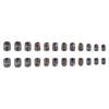 24Pcs Short Square Press on Nail Glitters Dinosaur Stick On Nail Full Cover Artificial Nail for Festive Gatherings