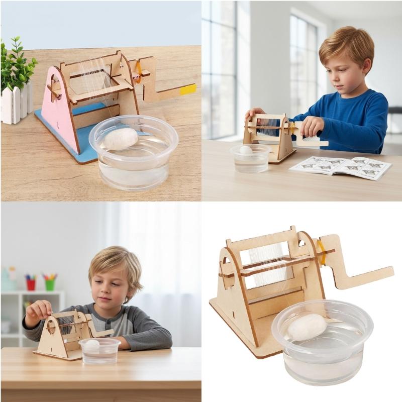 Interactive Wooden Silkworm Life Cycle Building Toy For Kids Educational Experience And Parent Child Interactive Play