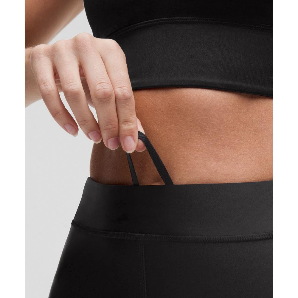 Lululemon Satin Shine High Rise Short 6  Black