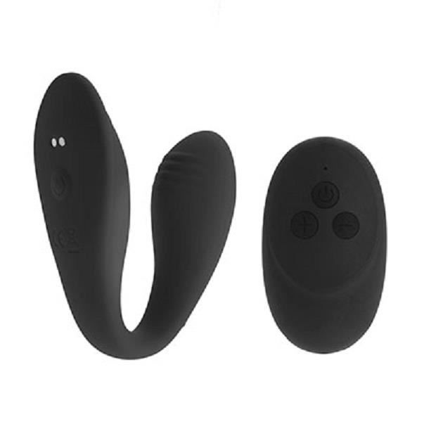 Vibromasseur - PLEASURES - Délice Noir - Double Stimulation - Silicone - Adulte