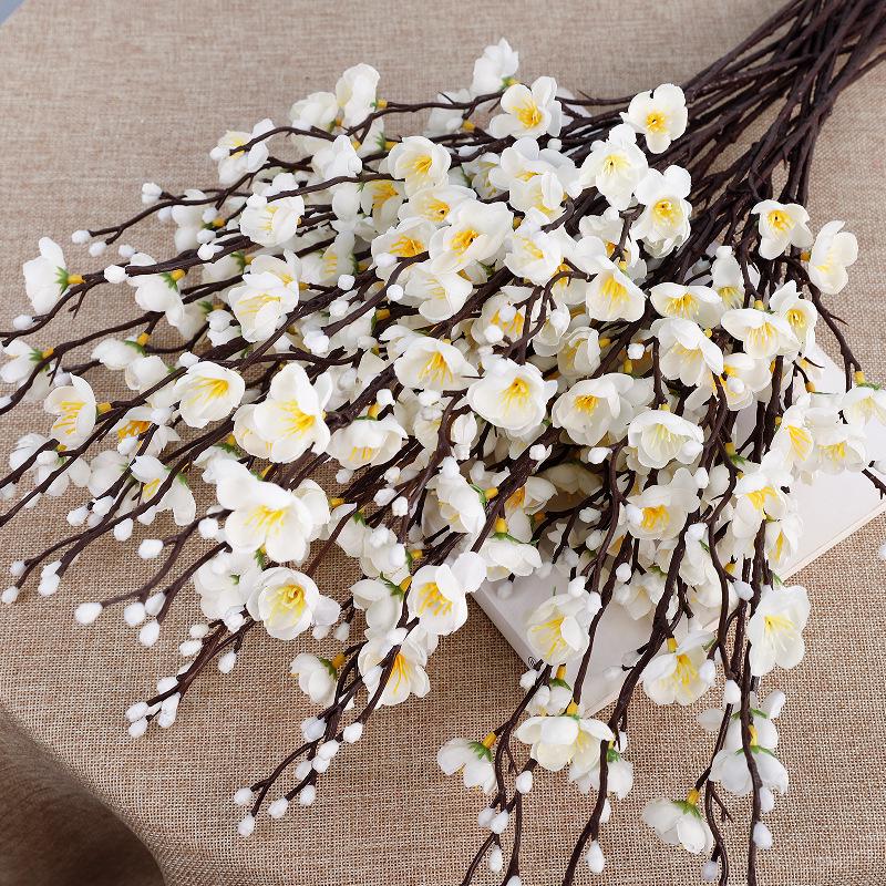 Chinese Plum Blossom Artificial Wedding & Home Decoration Flower Arrangement Ornament