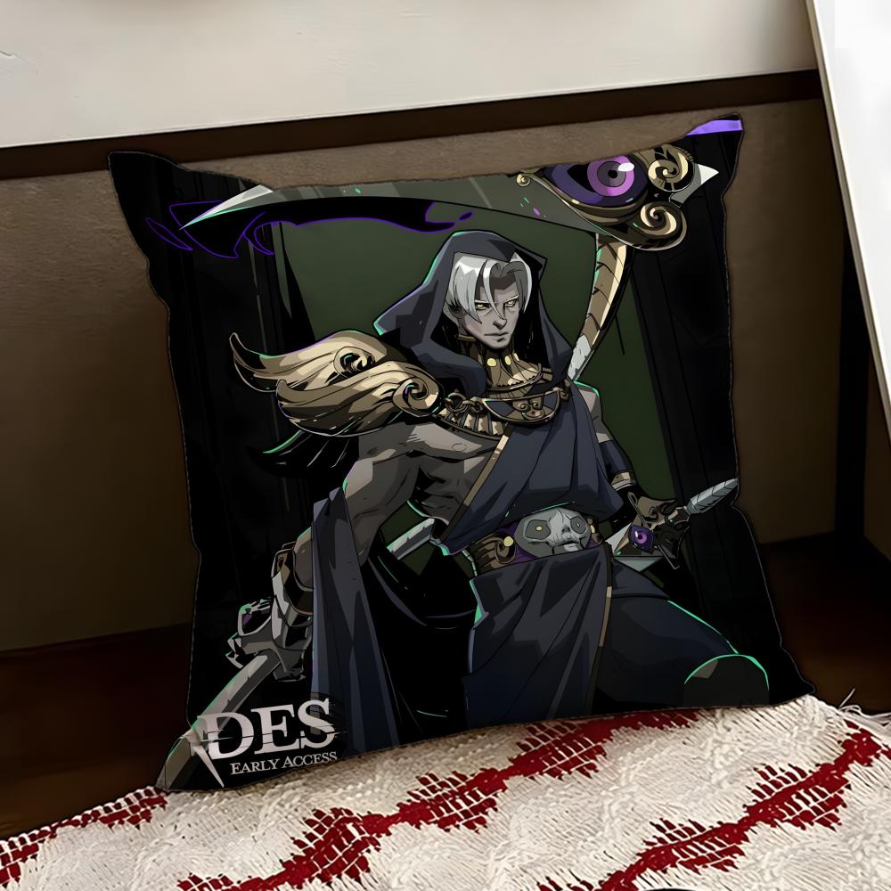 HHades game Cushion Cover Reversible Soft Durable Pillow Cover Home Car MultiScene Use for Daily Comfort