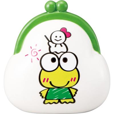 Sanrio Kero Κέρμα 11 x 6 Χαρακτήρας Keroppi "Kero Keroppi" Κεραμικό Κουμπαράς, Πορτοφόλι Στυλ Πορτοφολάκι, Περίπου. εκ., Χαρτικά, Είδη, Λευκό, san4563-4