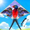 Frühlingsschwalben-Drachen aus Polyester mit Glasfasergestell für Kinder zum Spielen im Freien