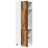 Built In Refrigerator Cabinet Lyon Vintage Wood Look 60 X 57 X 207 Cm Engineered Wood
