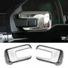 ABAIWAI For Ford F150 F-150   ABS Auto Front Side Rearview Glass Mirror Cover Trims Frame Rear View Caps Cover