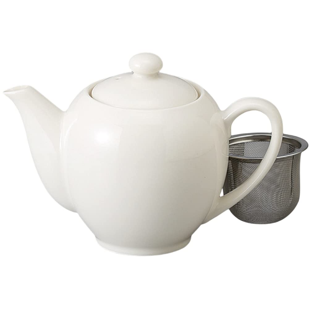 

Ale-net 550cc NB Teapot with Strainer, Teapot for Commercial Use, Suitable for Hotels and Inns