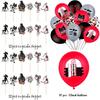 Siren Head Cartoon Cat Horror Theme Birthday Party Balloon Banner Cake Topper Set