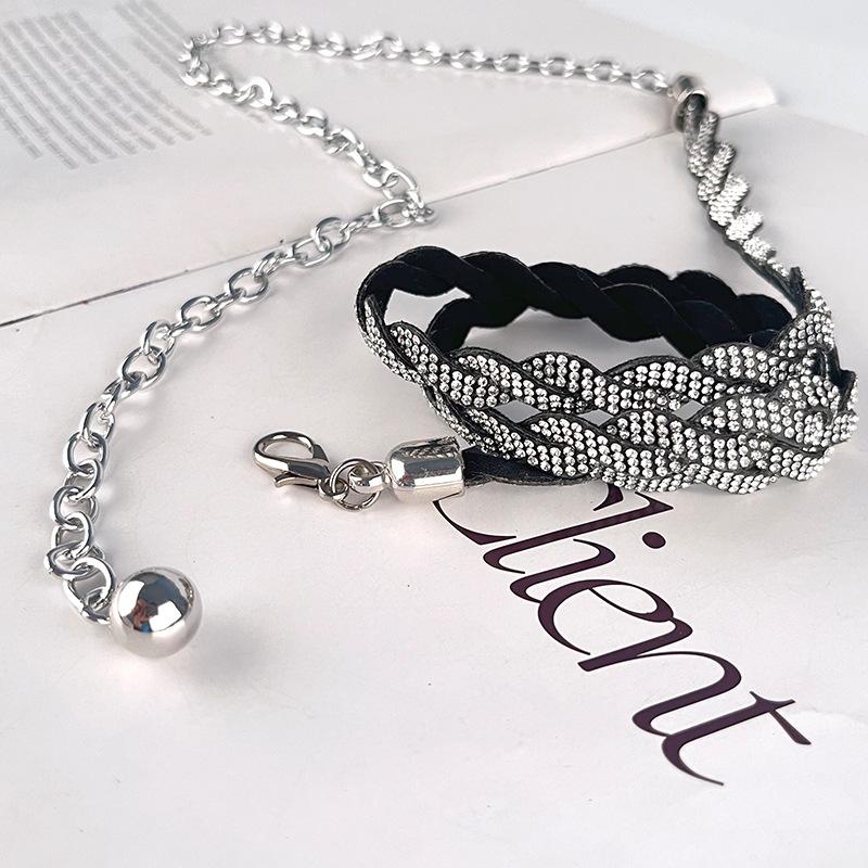 Small Fragrance Style Diamond-inlaid Women's Waist Chain Women's Belt Fashionable Women's Dress Skirt Decorative Diamonds