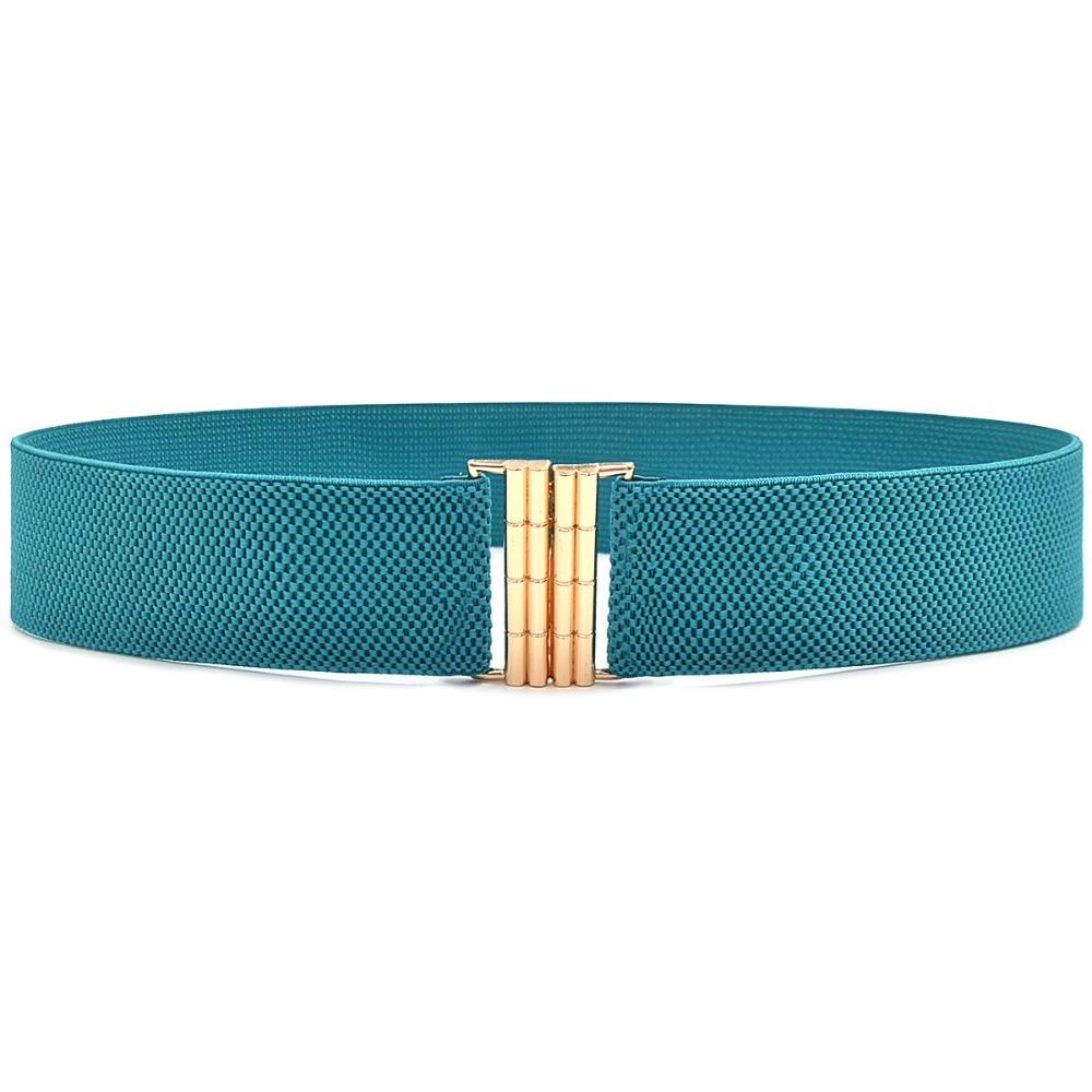 Wide Stretch Waistband Solid Color Waist Belts Exquisite Waist Strap Women