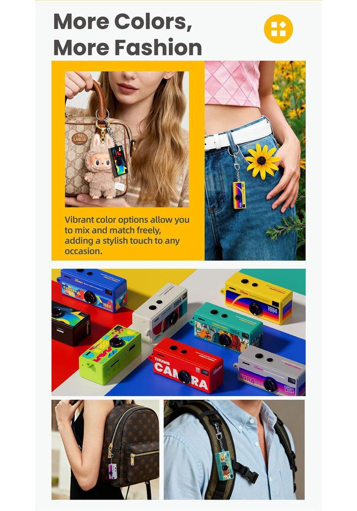 G6 Thumb Mini Digital Camera: Compact Sports and Party Camera for Kids, Ideal for Photos & Videos