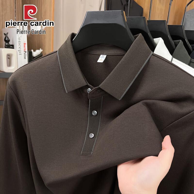 Pierre Cardin Men's Modal Cotton Long Sleeve Polo Shirt