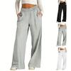Women's Fashionable Loose-Fit High-Waisted Pants Casual Minimalist Wide-Leg Trousers For Commuting