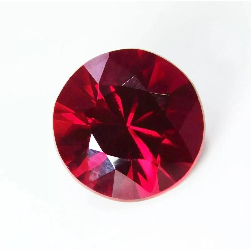 Flawless Red Ruby Natural Round Cut 8-10 Ct Certified Loose Gemstone