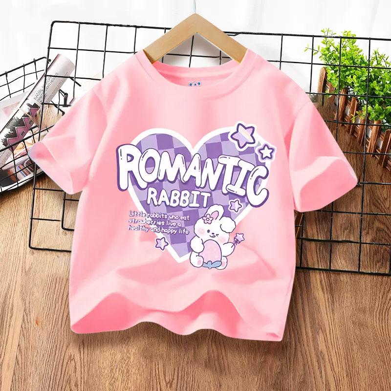 New and cute printed pattern children's short sleeved shirt