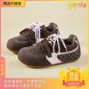 Pink Dexun board shoes female ugly cute spring new chic niche puff bread shoes Forrest Gump ballet little white shoes