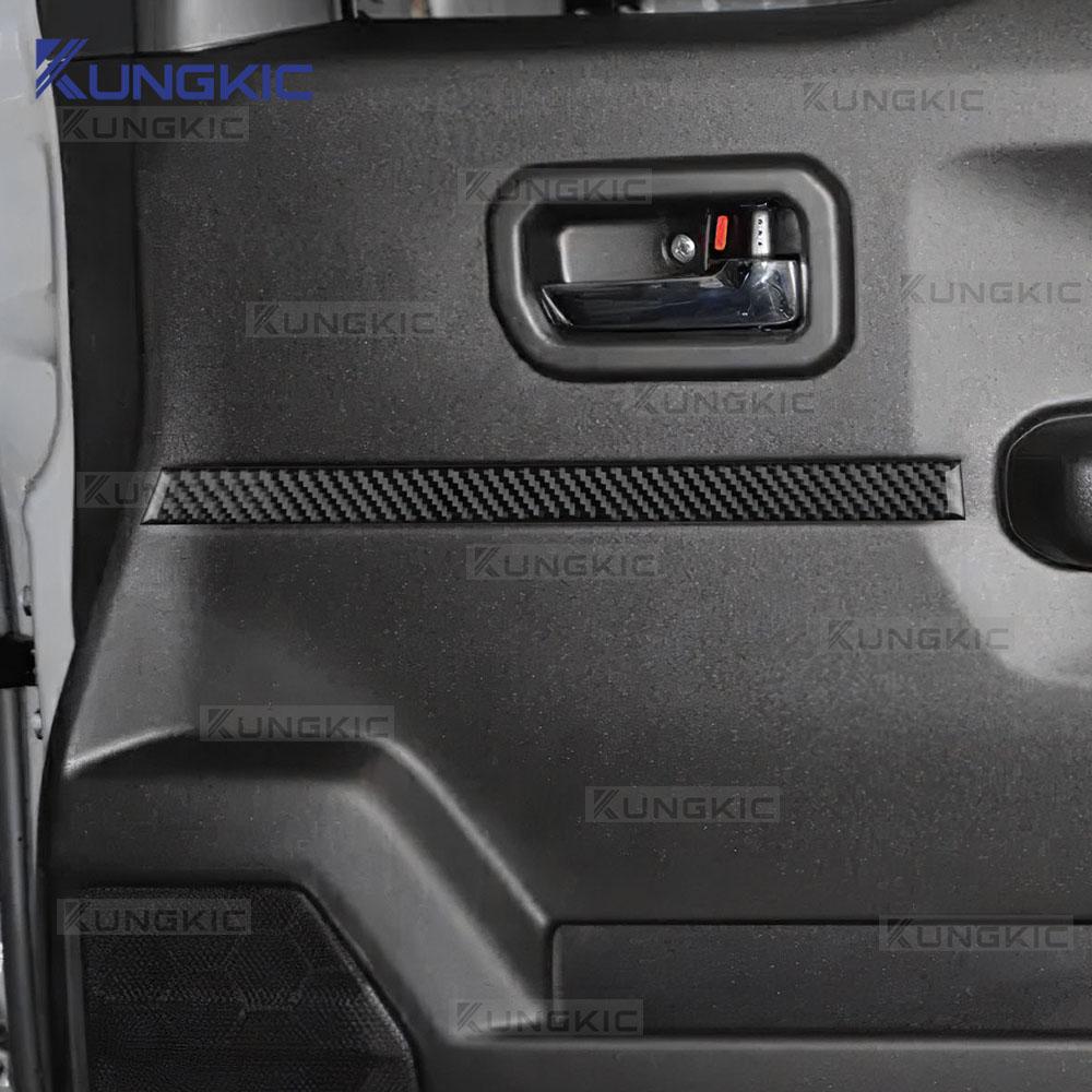 For Suzuki Jimny JB74 JB64 2019 2020 2025 2025 2025 2025 2025 Real Soft Carbon Fiber Sticker LHD RHD Car Door Decor Trim